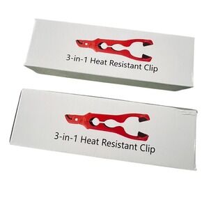 Unbranded 3-in-1 Heat Resistant Clip Multi-Purpose Red New Portable Tool - OS